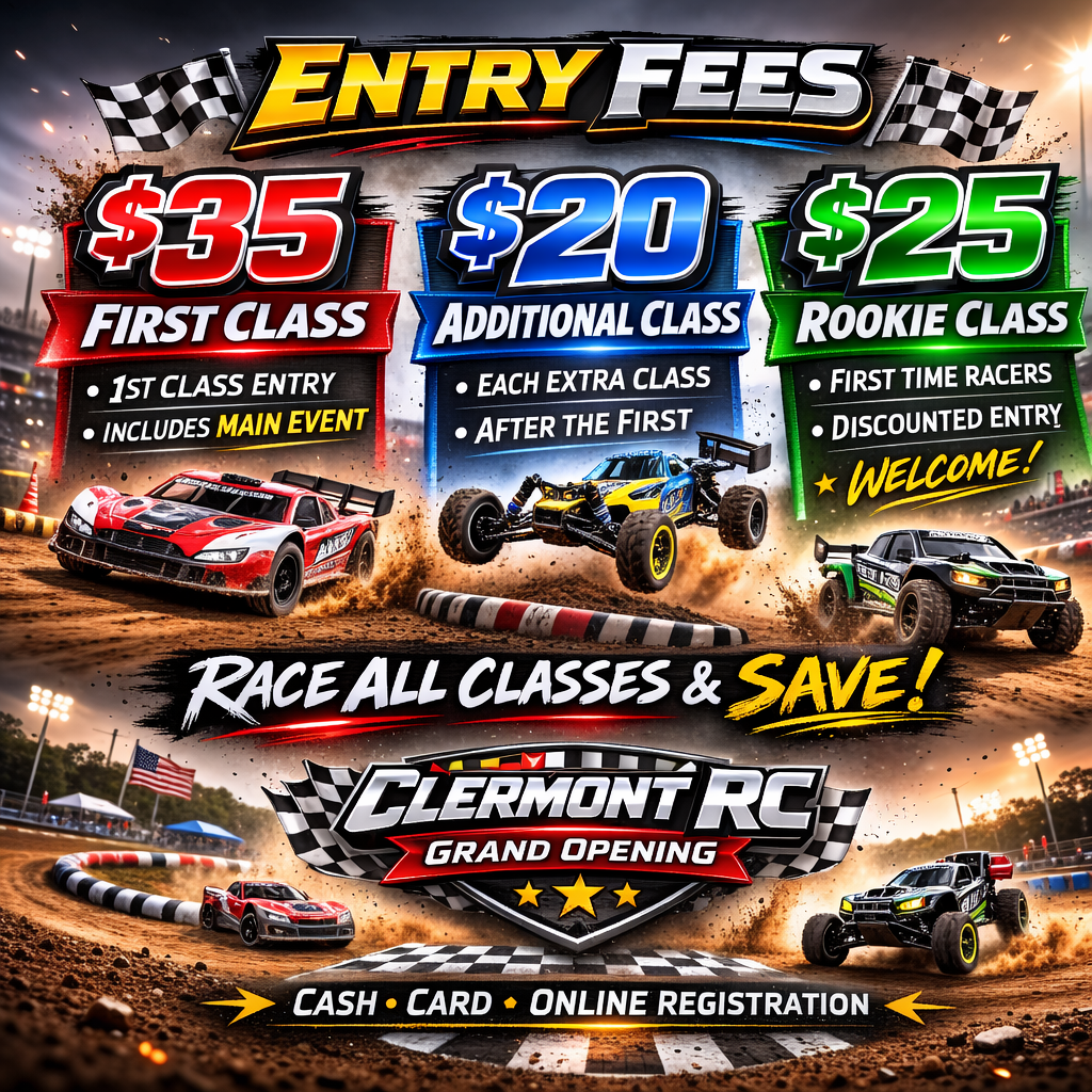 Clermont RC Elite Race day JUNE 20th Saturday