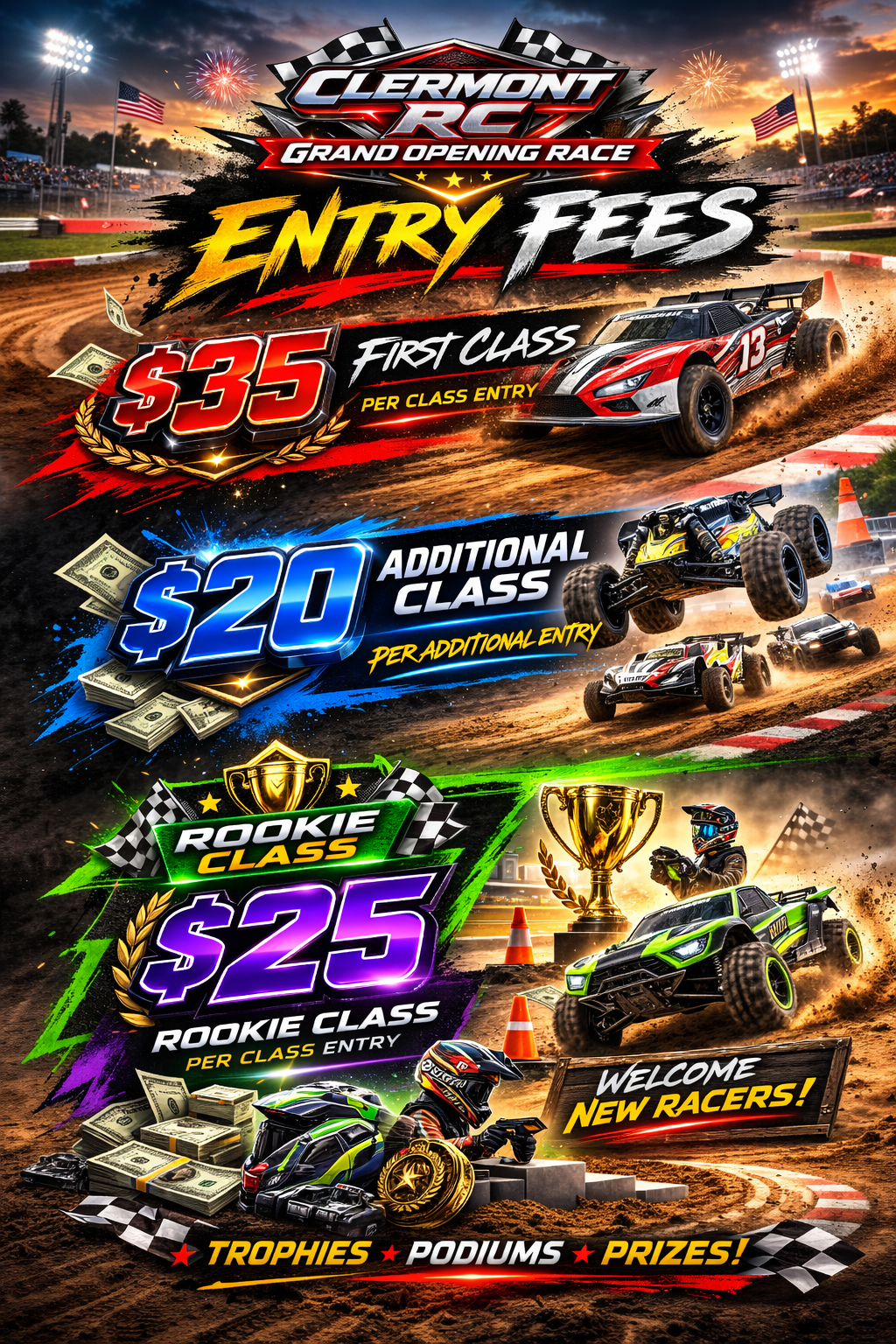 Clermont RC Elite Race day JUNE 20th Saturday