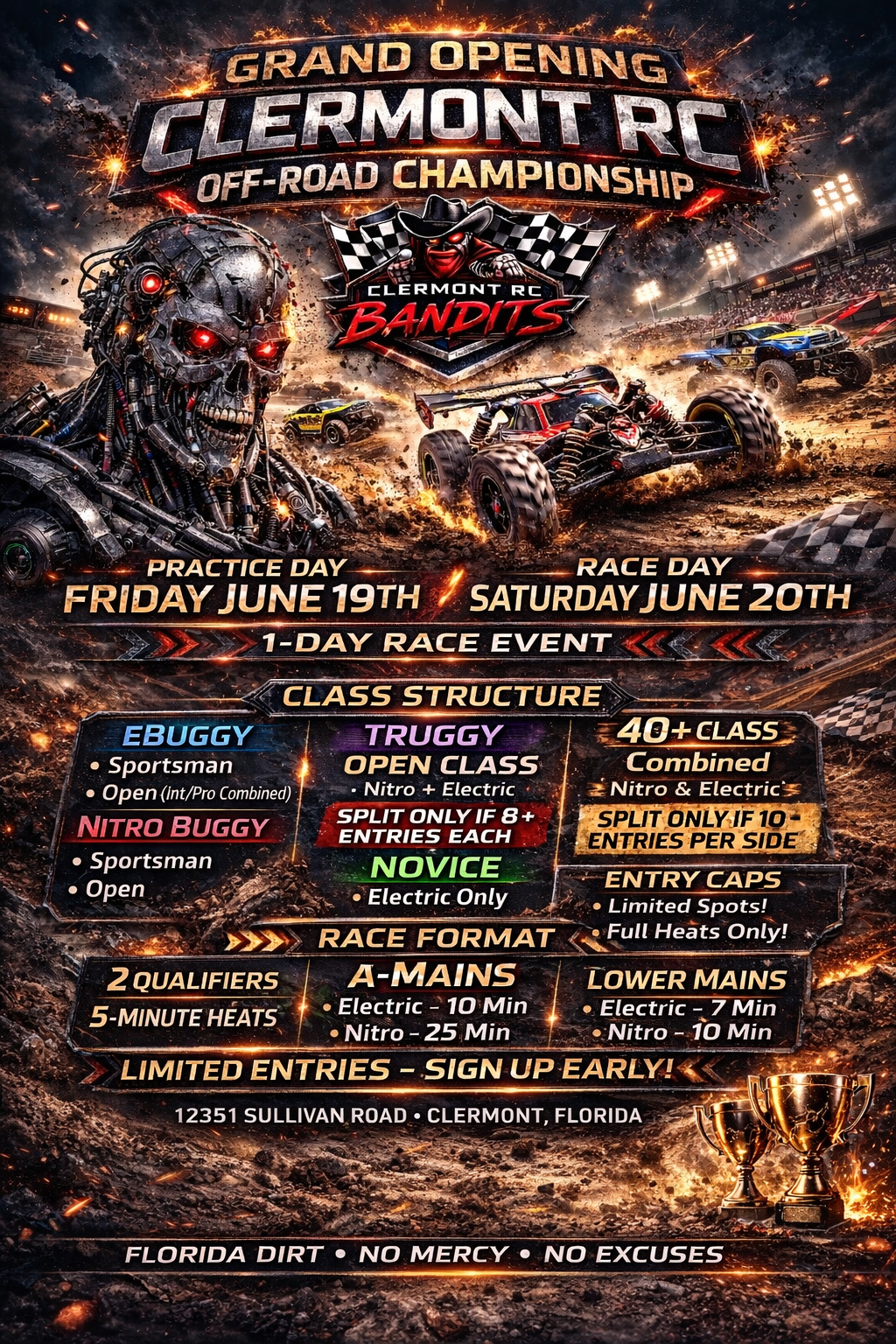 Clermont RC Elite Practice Day June 19th Friday