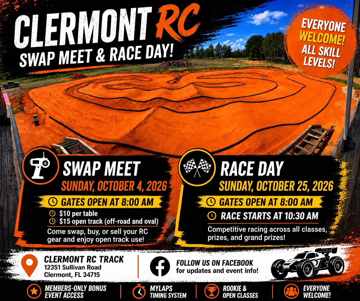 Swap Meet Table/Open Track/Race Day